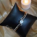 American Diamond Rose Gold Plated Bracelet