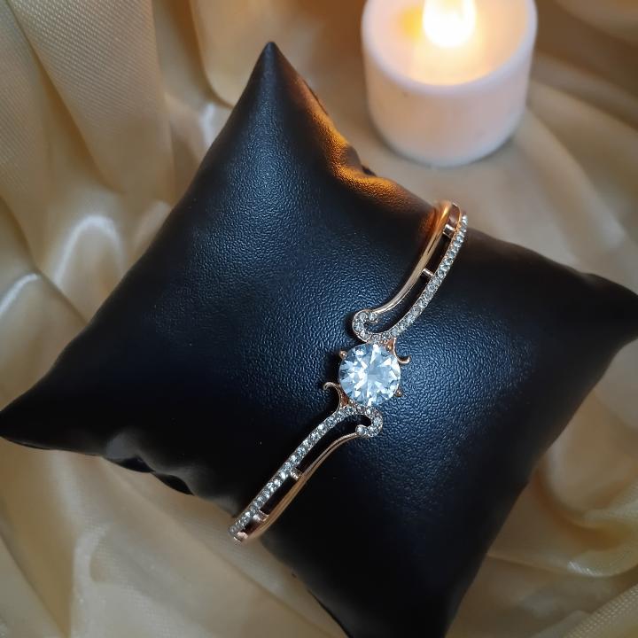 American Diamond Rose Gold Plated Bracelet