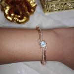 American Diamond Rose Gold Plated Bracelet