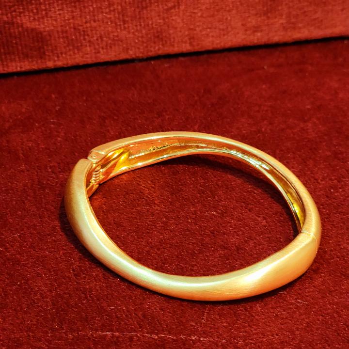 Matt Gold Plated Bangle/Bracelet