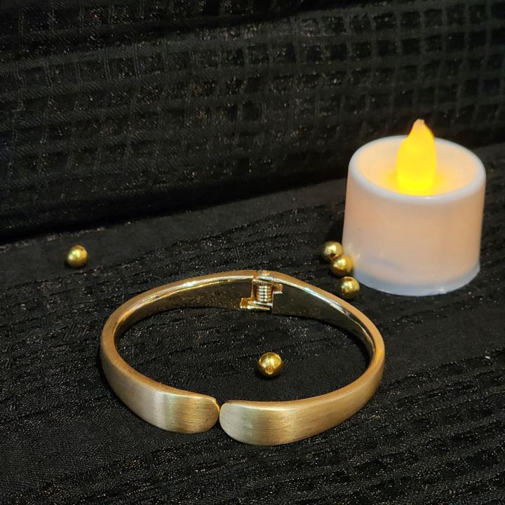 Matt Gold Plated Cuff Bracelet