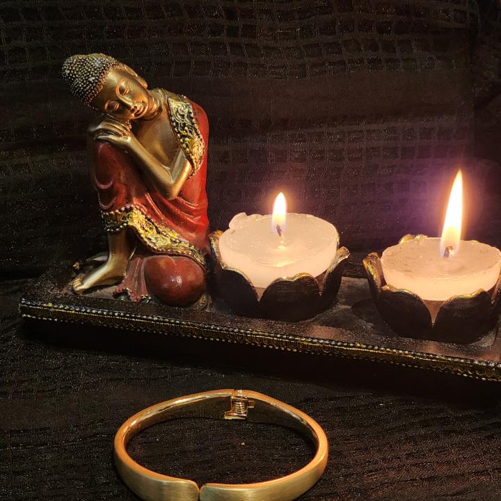 Matt Gold Plated Cuff Bracelet