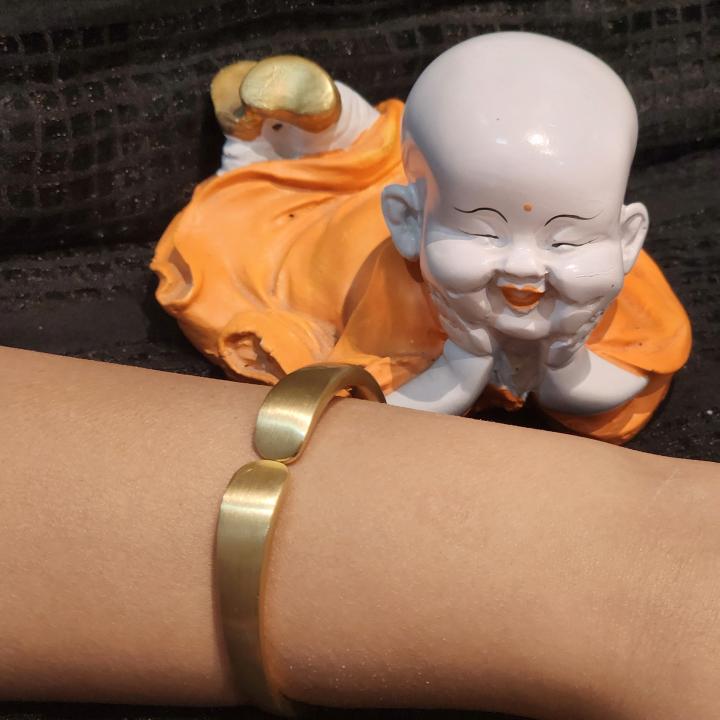 Matt Gold Plated Cuff Bracelet