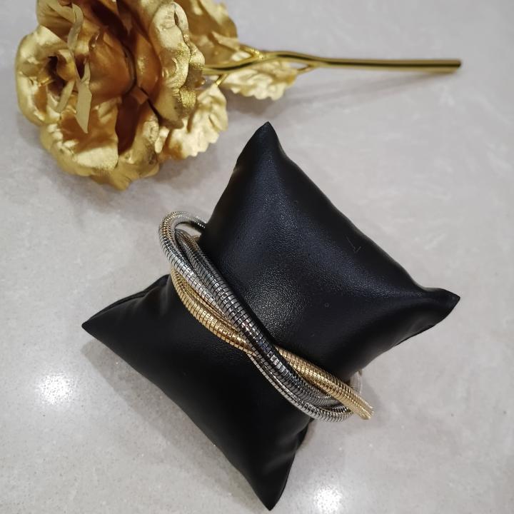 Trilux Braided Metal Rope Chain Bracelet