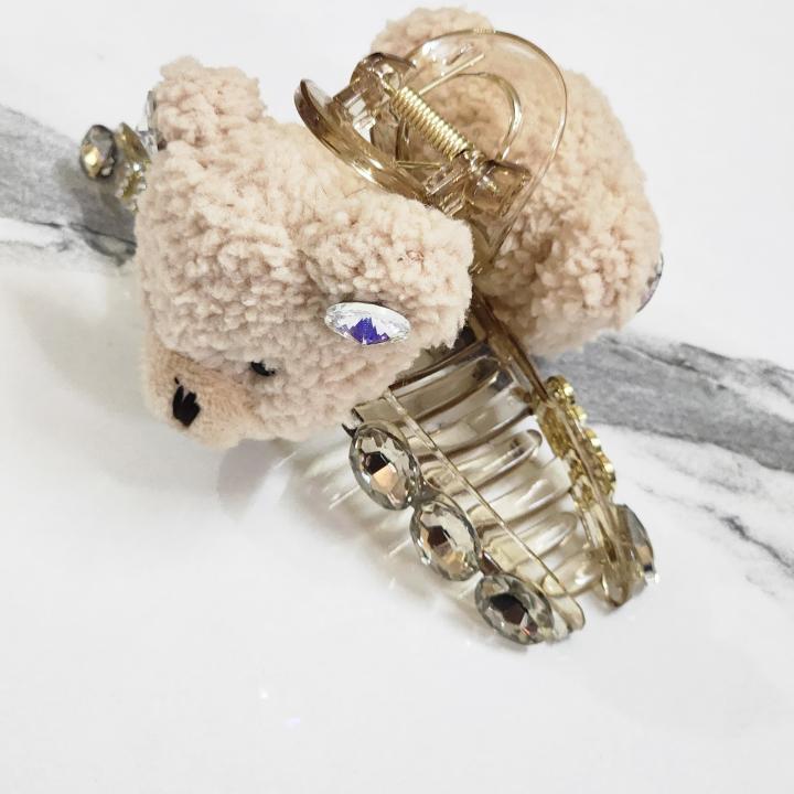 Crystal Bear Luxe Clutcher – Mocha Edition