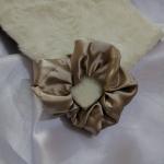 Luxe Aabhushan Champagne Glow Satin Scrunchie