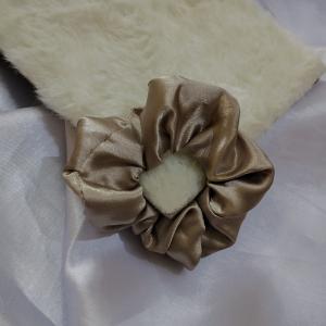 Luxe Aabhushan Champagne Glow Satin Scrunchie