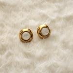 Golden Aura Shell Studs