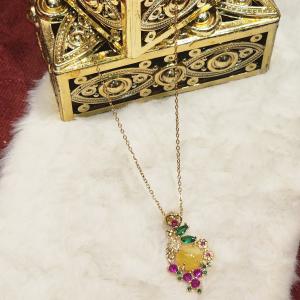 Royal Gardenstone Pendant Necklace