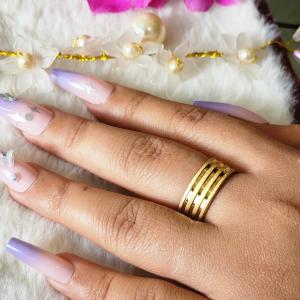 Unisex Zara Luxe Stacked Ring