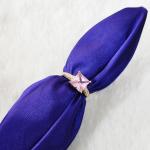 Pink Square-Cut Diamond Gold Ring