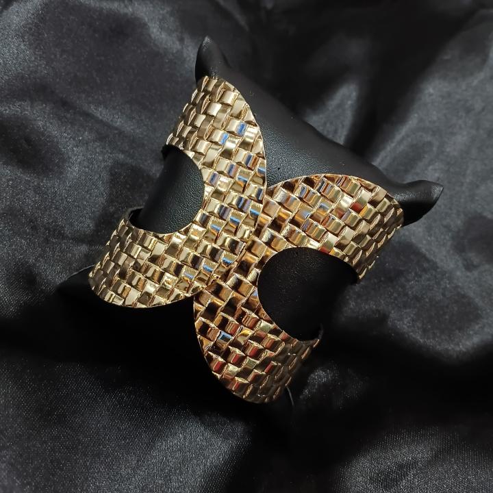 Noor Woven Gold Statement Cuff