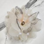 Ivory Bloom Butterfly Clutcher