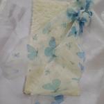 Aqua Whimsy – Luxe Aabhushan Butterfly Chiffon Scrunchie