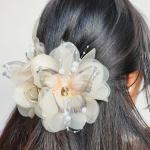 Ivory Bloom Butterfly Clutcher