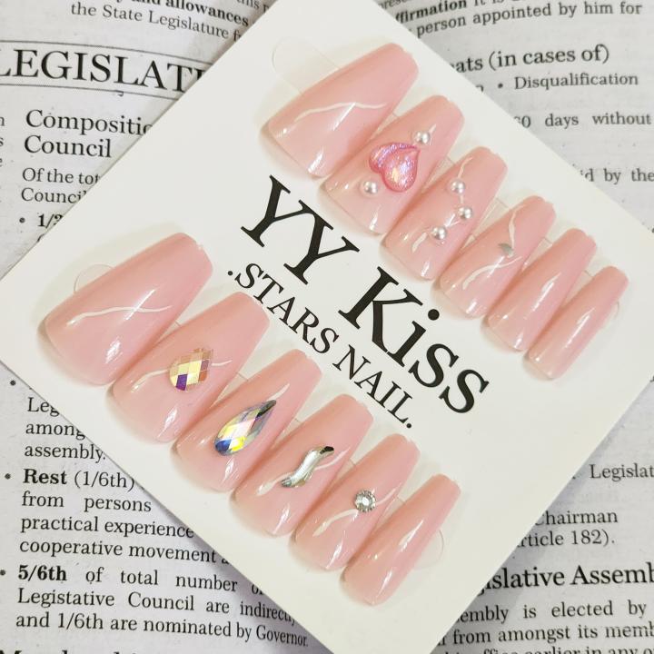 “Rosé Dazzle” Luxe Press-On Nail Set