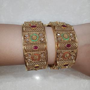 Meher Jadau Polki Kadas (Set of 2)