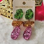 MULTI-STONE DROP STATEMENT DANGLE EARRINGS