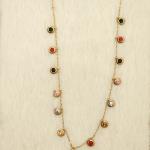 Celestia Multi-Gem Drop Necklace