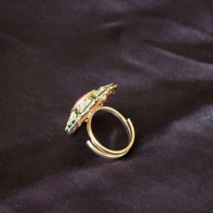 Mughal Lotus Kundan Cocktail Ring