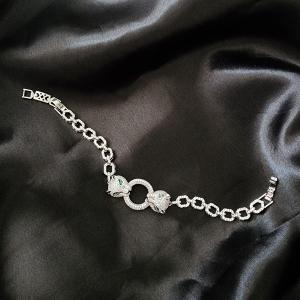 Frosted Panther Bite Bracelet