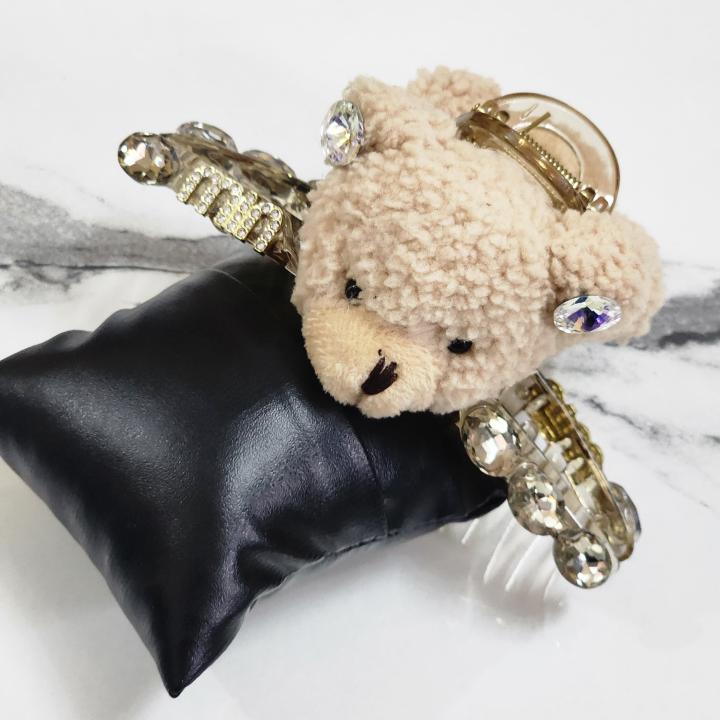 Crystal Bear Luxe Clutcher – Mocha Edition
