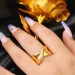 Sculpted Bow/Infinity Statement Ring