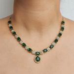 Zehra Royale Emerald Necklace Set