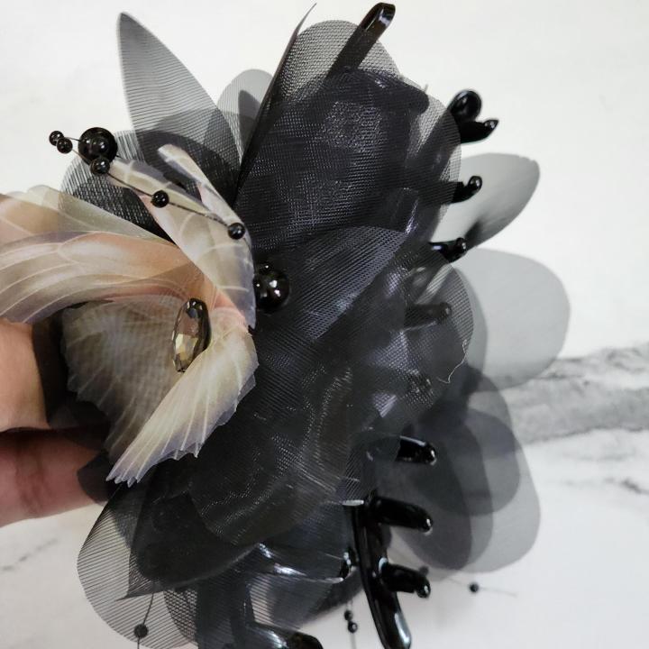 Noir Elegance Butterfly Clutcher