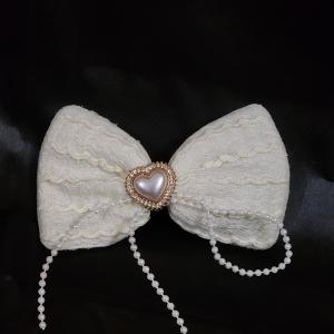 Celeste Bow Clip - Ivory Whisper