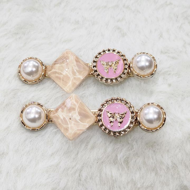 Pearl Luxe Charm Clip – Set of 2