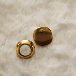 Golden Aura Shell Studs