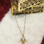 Hamsa Eye Charm Necklace