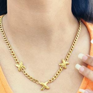 Gilded Sea Star Chain Necklace