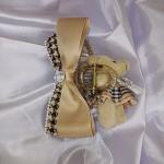 Royal Teddy Bow Clutcher – Gold Edition
