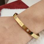 GOLD CARTIER DIAMOND AUDREY BRACELET