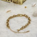 Unisex Tiffany Thick Gold Chain Bracelet