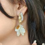 Crystal Bloom Statement Earrings