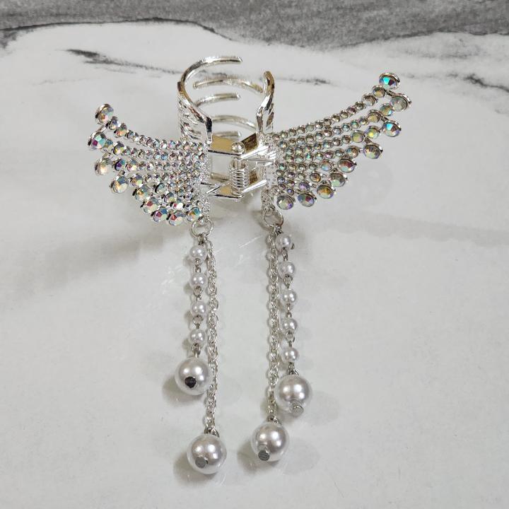 Aurora Wings Hair Clutcher – Silver Edition