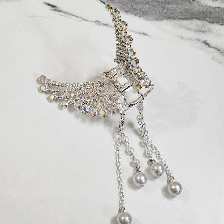 Aurora Wings Hair Clutcher – Silver Edition