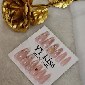 Blossom Charm 3D Floral Press-On Nail Set