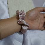 Luxe Aabhushan – Blush Rose Satin Scrunchie