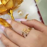 Personalized My Love Gold Ring