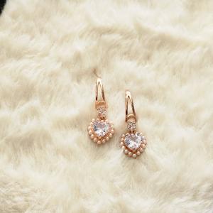 Rosé Enchant Heart Korean Danglers