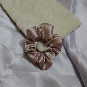Luxe Aabhushan – Blush Rose Satin Scrunchie