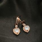 Rosé Enchant Heart Korean Danglers
