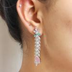 Rosélia Bloom American Diamond Necklace Set