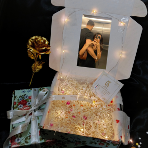 Luxe Aabhushan "Golden Embrace" Personalized Gift Hamper Box