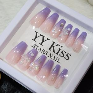 Celestial Amethyst Dream – Luxe Press-On Nails by Luxe Aabhushan