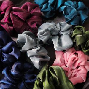 Luxe Aabhushan – Satin Bloom Scrunchie Set (Pack of 6)